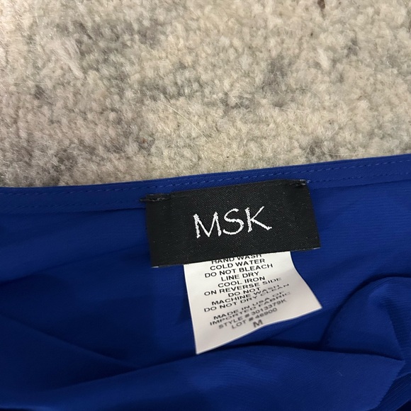 Blue MSK Dress with Diamond Detailing - Picture 5 of 5